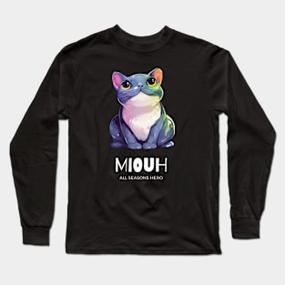 Funny outfit for lovers, cat, gift "MIOUH" Long Sleeve T-Shirt